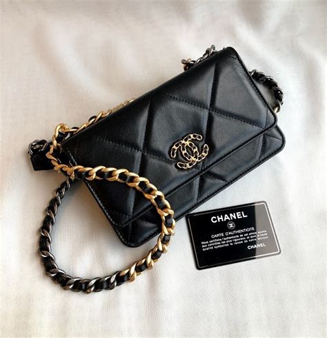 chanel cc logo wallet|Chanel 19 wallet on chain.